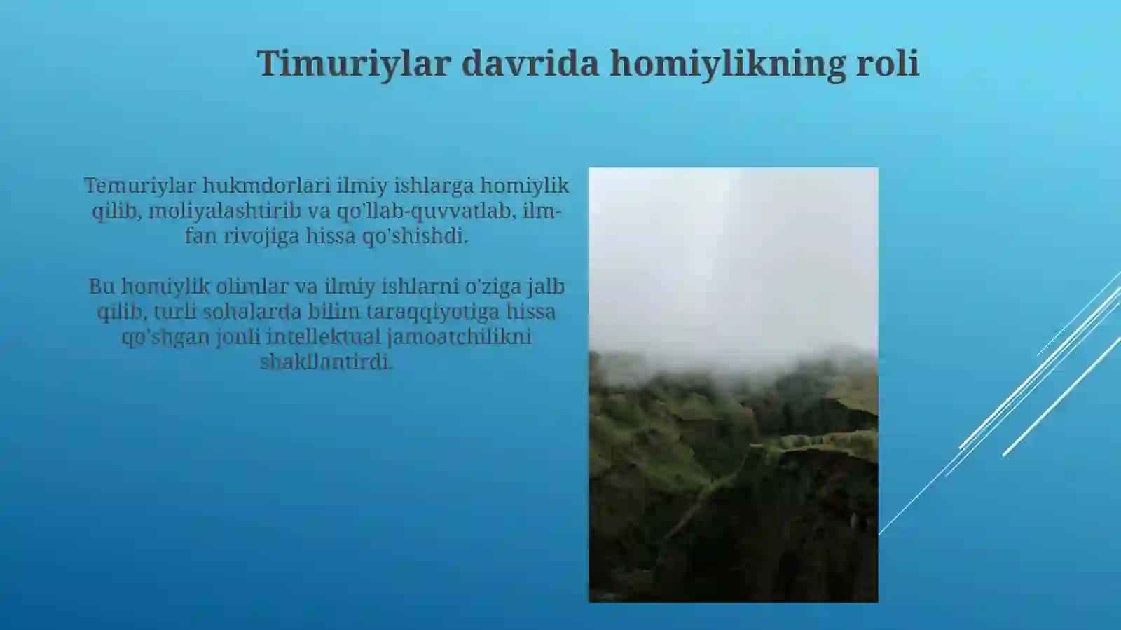 Amir Temur davridagi Ilm fan va madaniyat 4