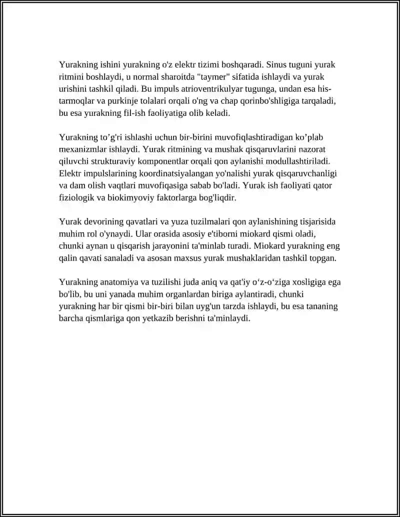 YURAK QON TOMIR SISTEMASI.YURAK 4