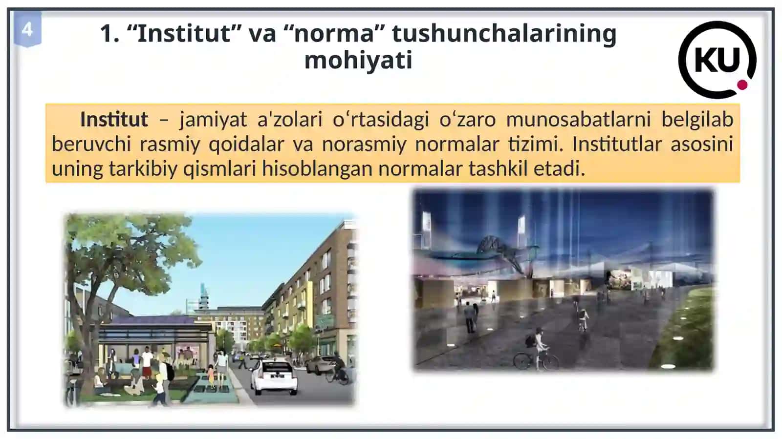 Institutlar va ularning jamiyat rivojlanishidagi roli 4