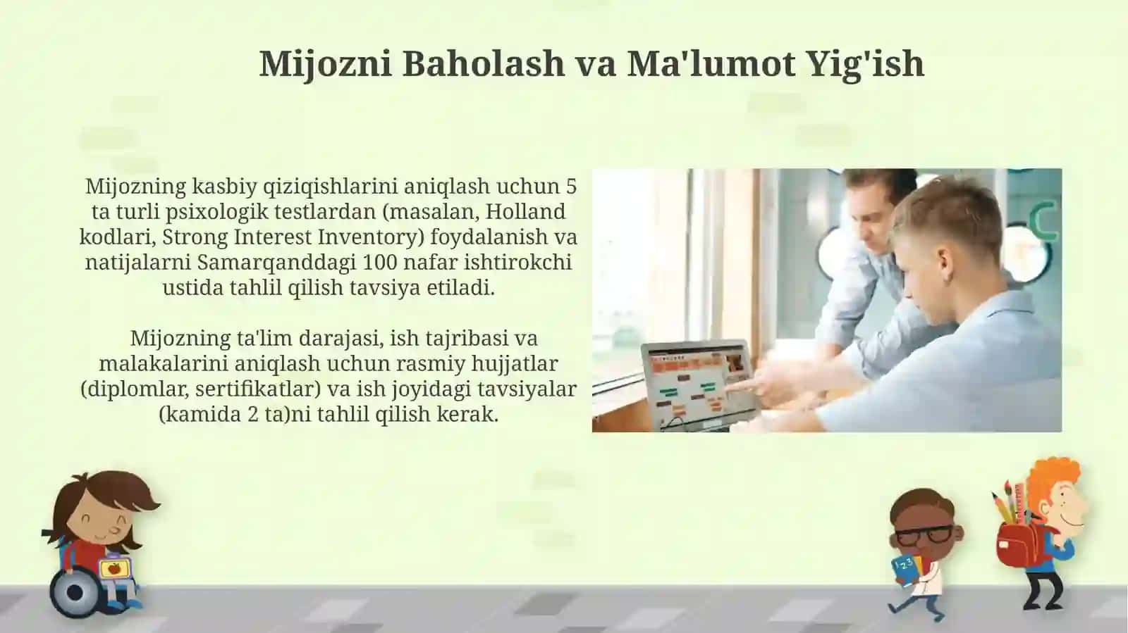 Kasbga yoʻnaltirish diagnostik metodikasini oʻtqazish 4