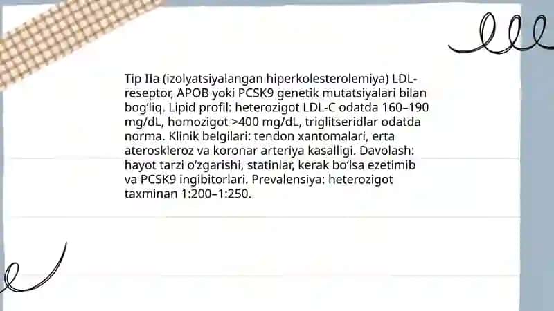 dislipoproteinemiya turlari 4