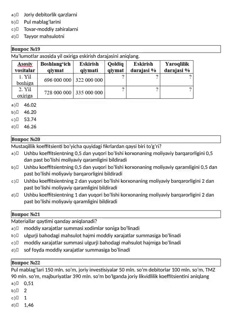 FINANCIAL ANALYSIS 1-UZ 4