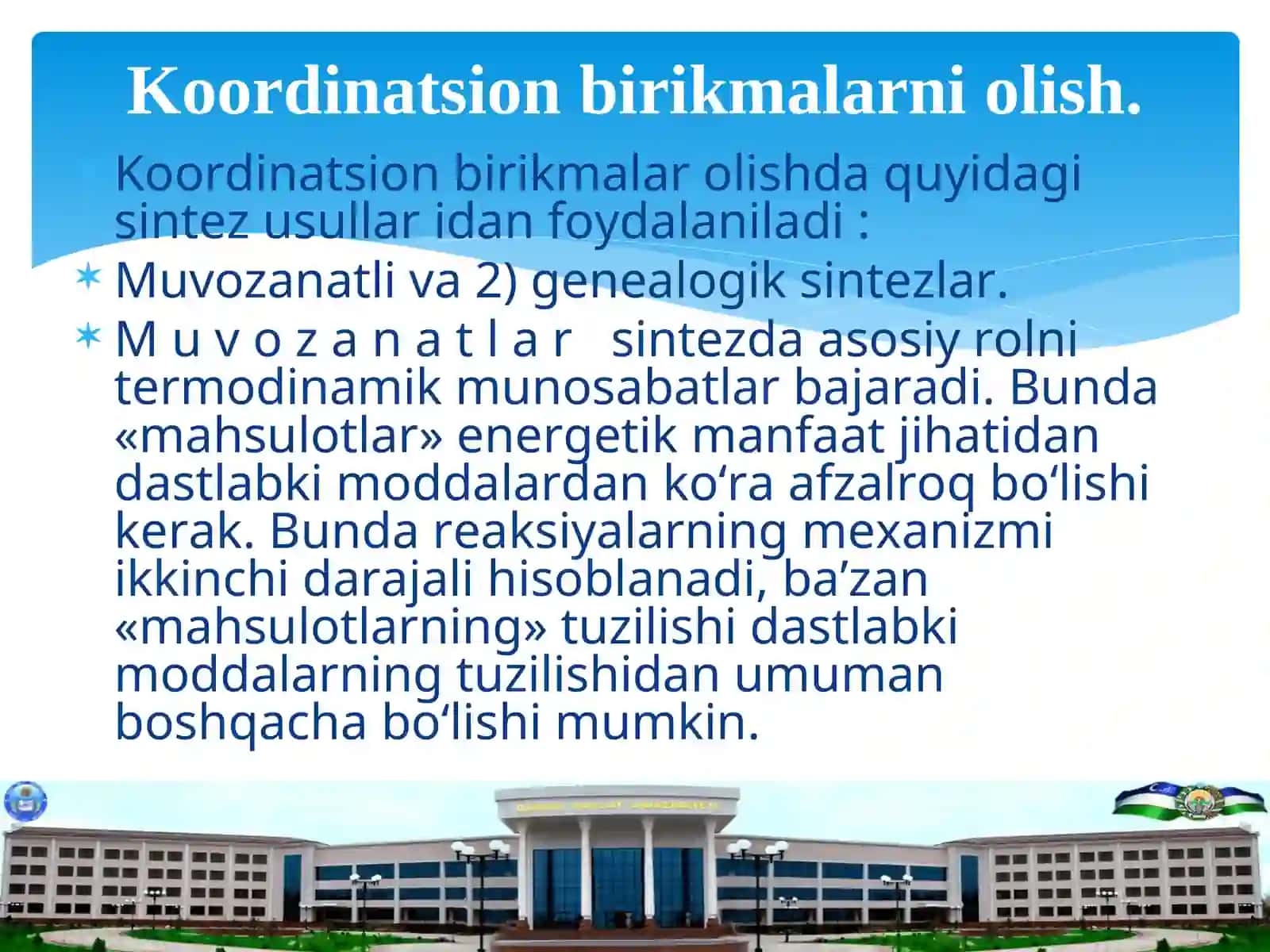 Kompleks birikmalarning izomeriyasi markaziy ionning ligant bilan elektrostatik ta'sirlashuvi 4