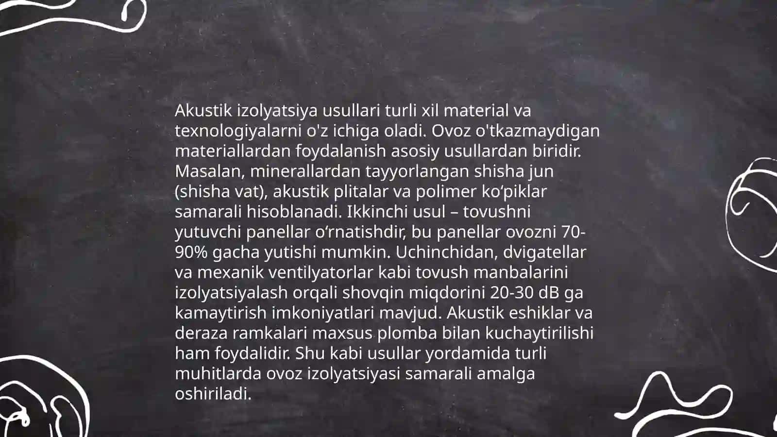 Issiqlik izolyatsiyasi va akustika ashyolari 4
