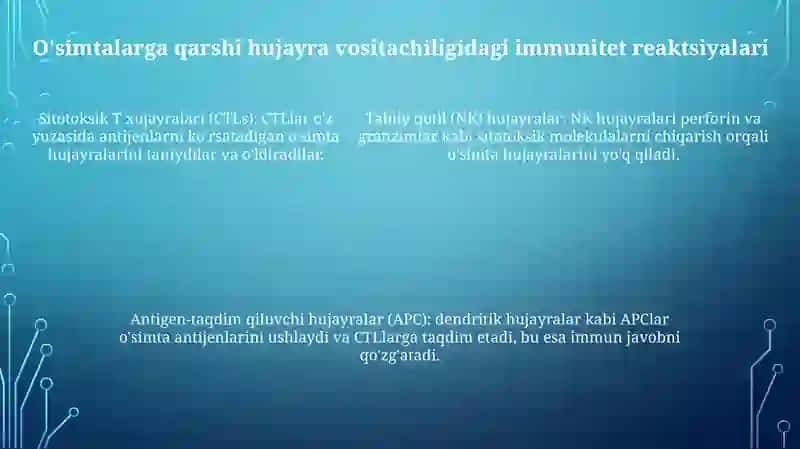 OʻSmadan Muhofazalanishning Immun Mexanizmlari 4