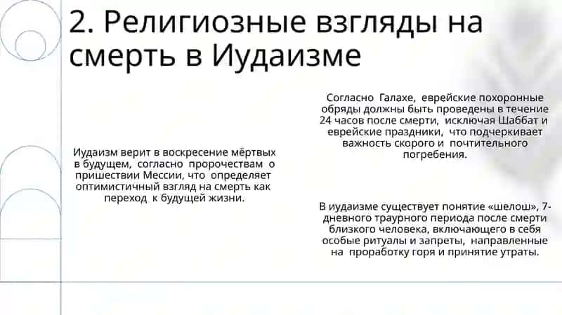Отношение к жизни и религии в основных религиозных конфессиях 4