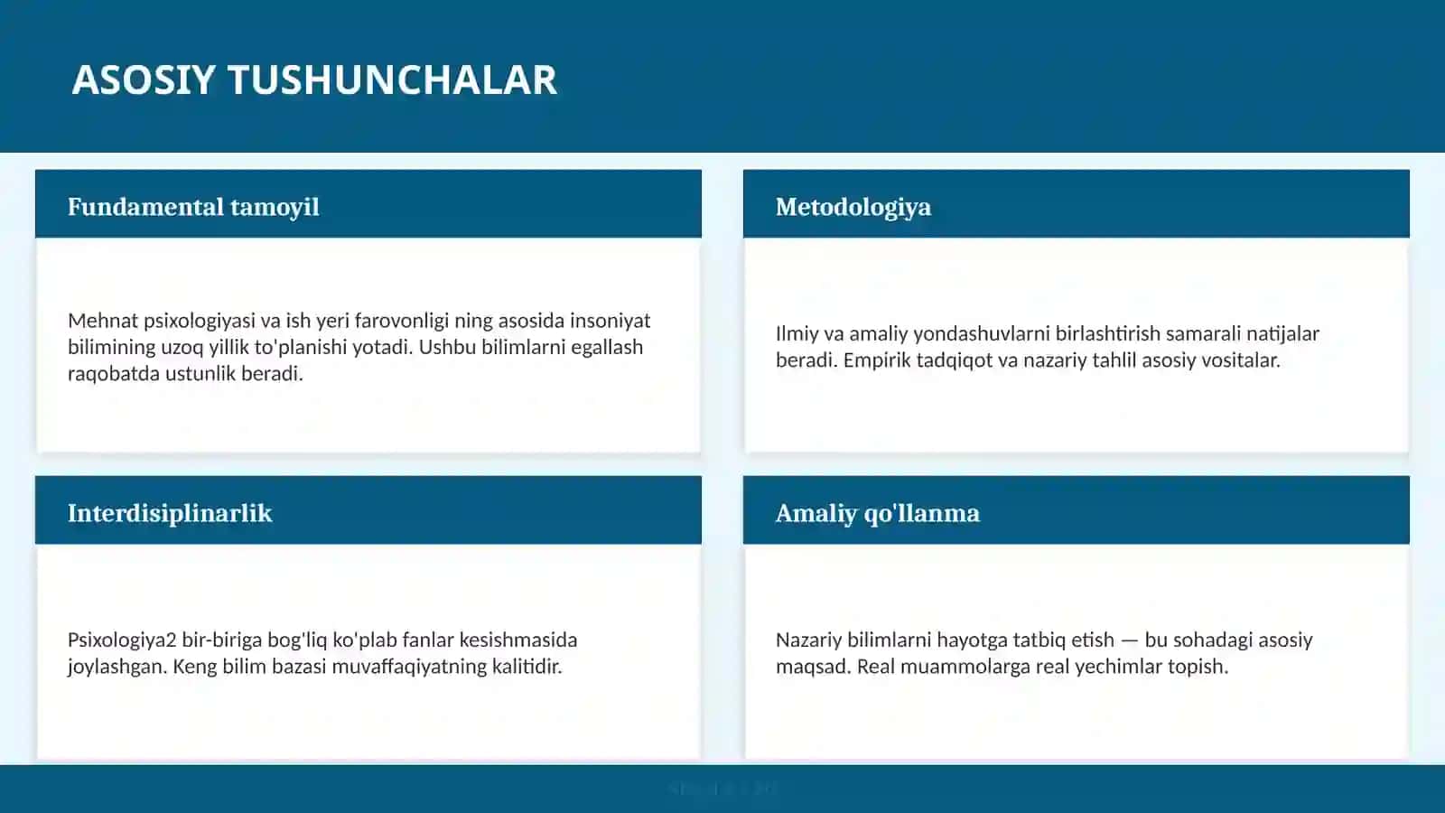 Mahnat psixologiyasi va ish yer farovinligi 4