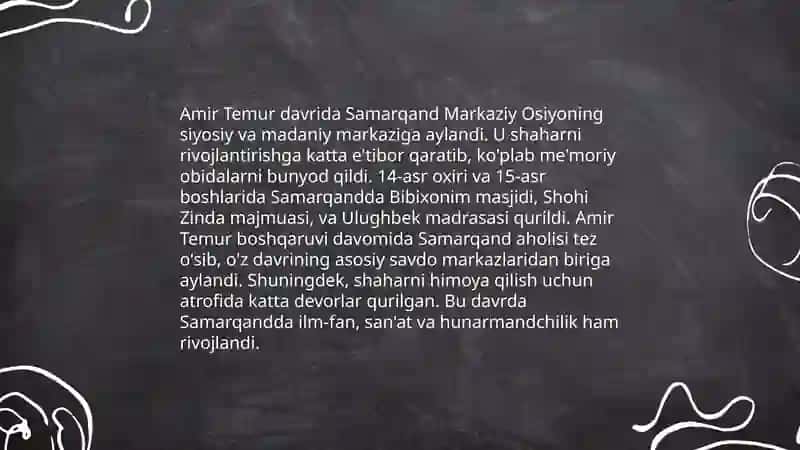 Oʻzbekiston Amir Temur Temuriylar va Shayboniylar davrimemorchiligi 4