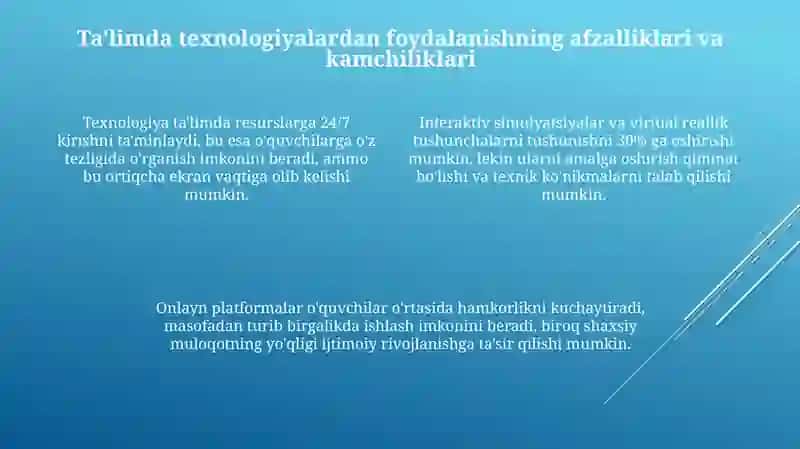 Ta’limdazamonaviytexnologiyalar 4