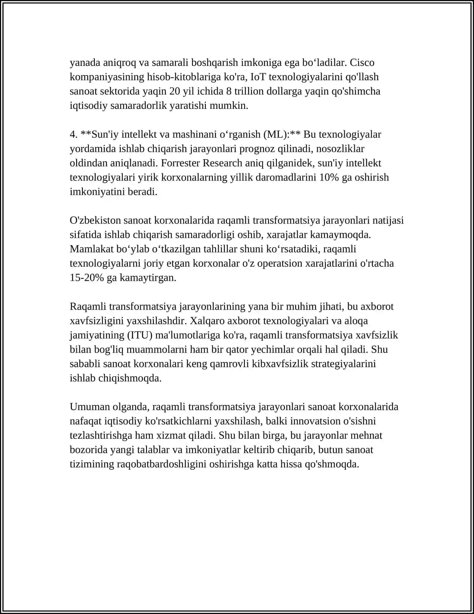SANOAT KORXONALARINI STRATEGIK TEXNALOGIYALASH TENDENSIYA VA STRATEGIK TAHLIL 4