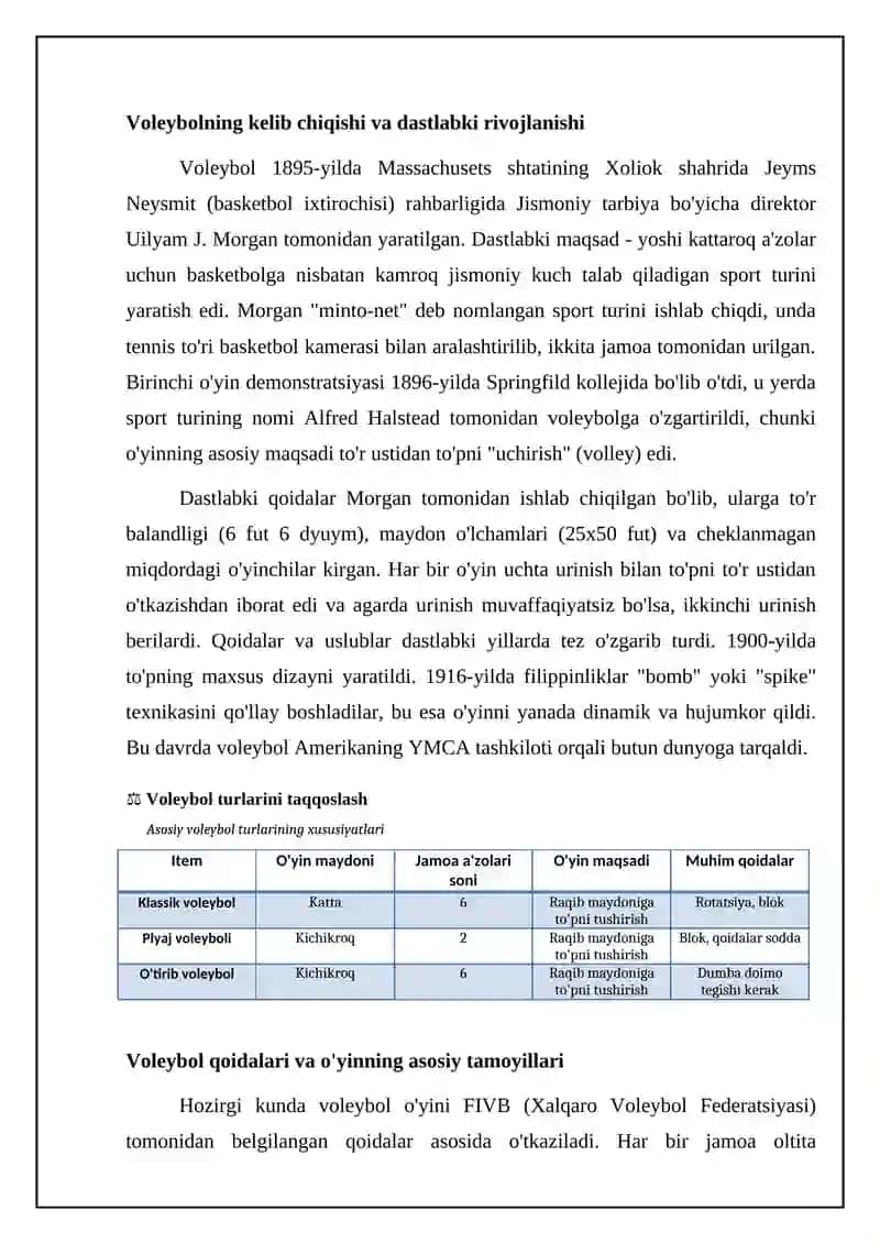 Volleyball tarixi va asoslari 4