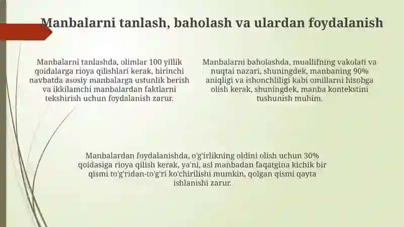 Tarixiy tadqiqot va uni olib borish uslublari 4