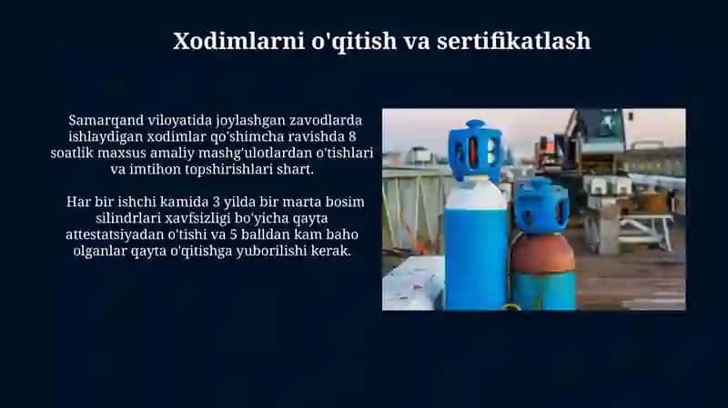 Bosim Balonlari bilan Ishlagan Chog'dagi Xavfsizlik Choralarini Qo'llash 4