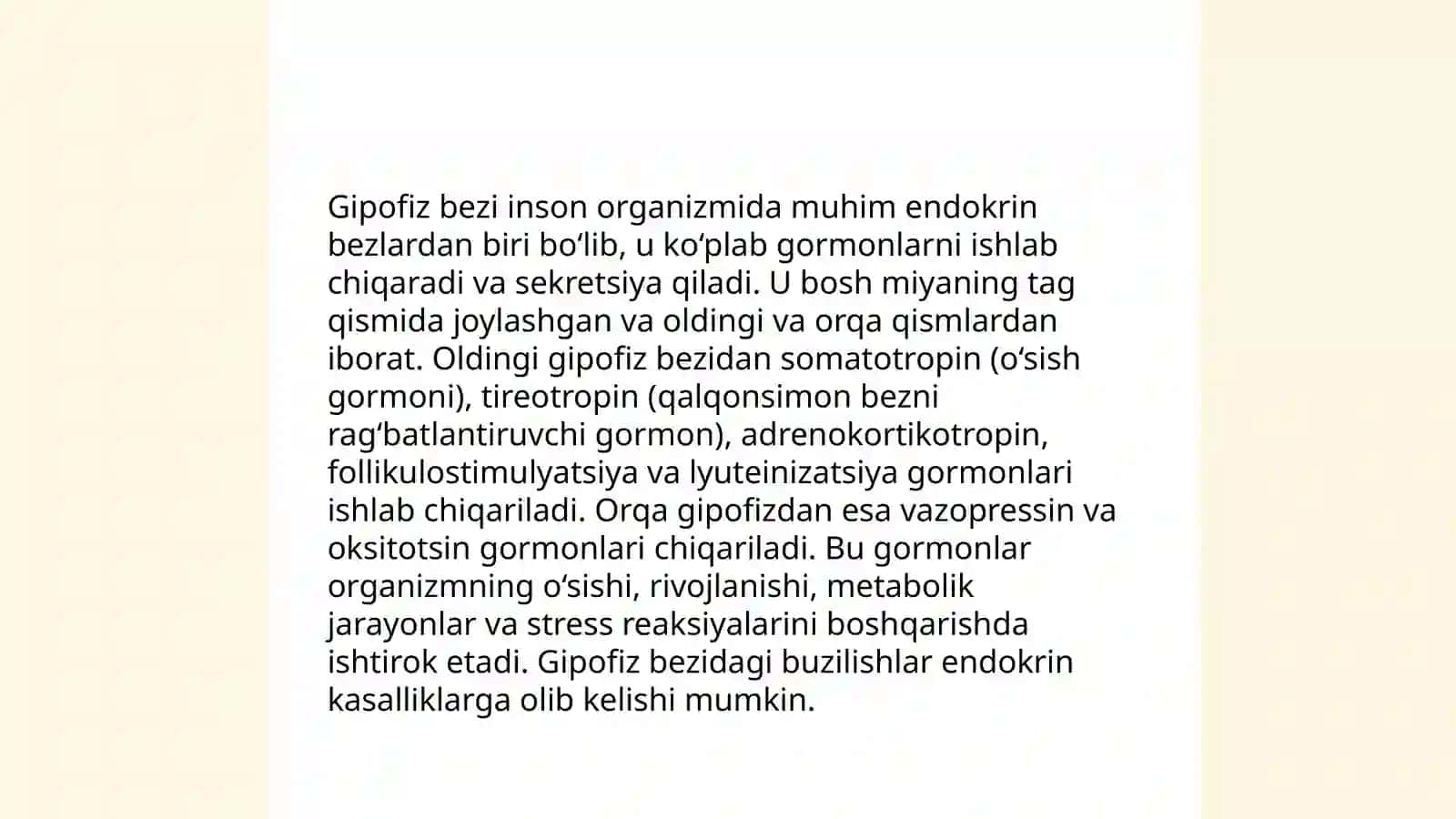 Avtanom endokrin bezlarining fiziologiyasi 4