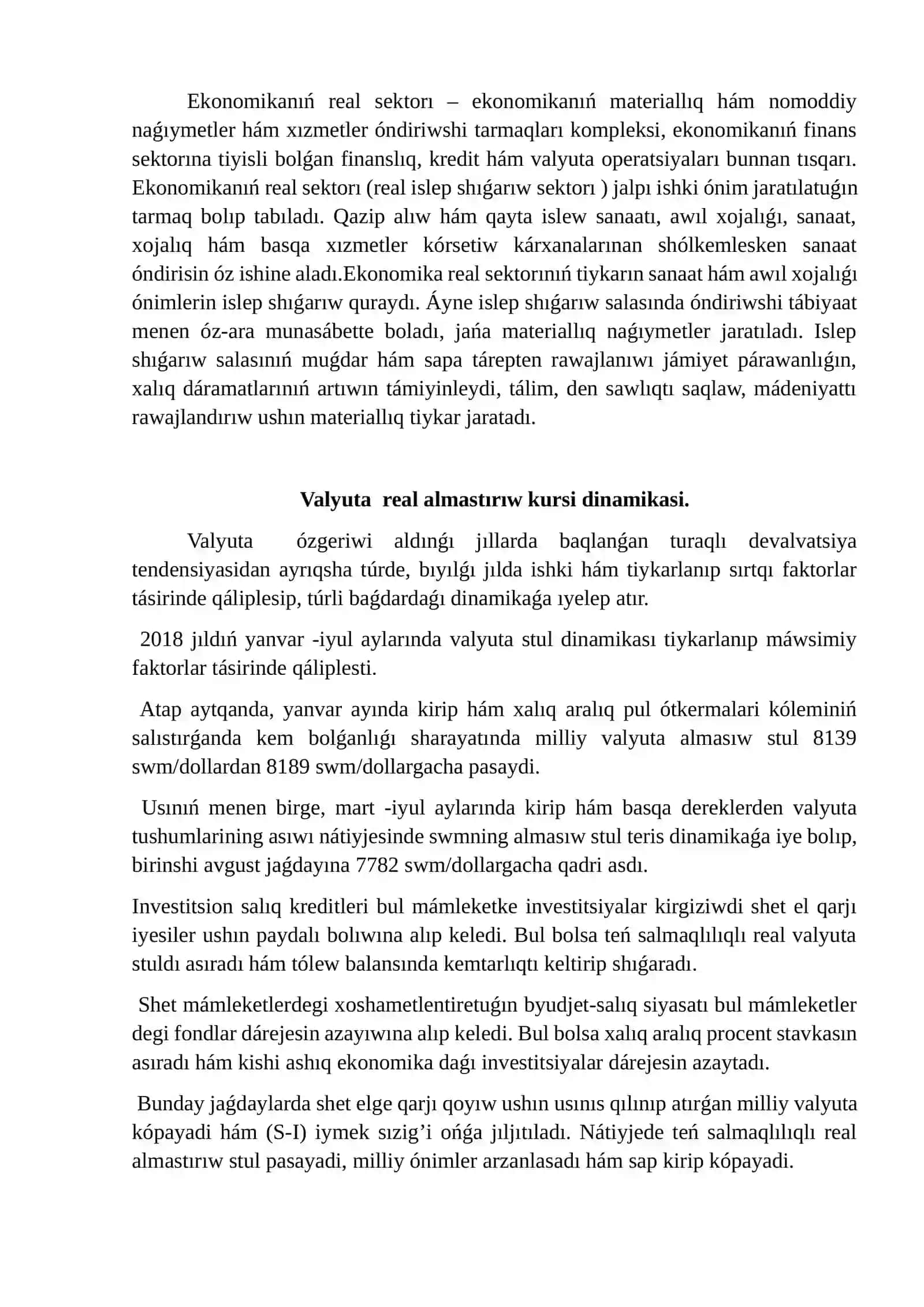 Makroekonomikalıq siyasattiñ real valyuta kursina tàsiri 4