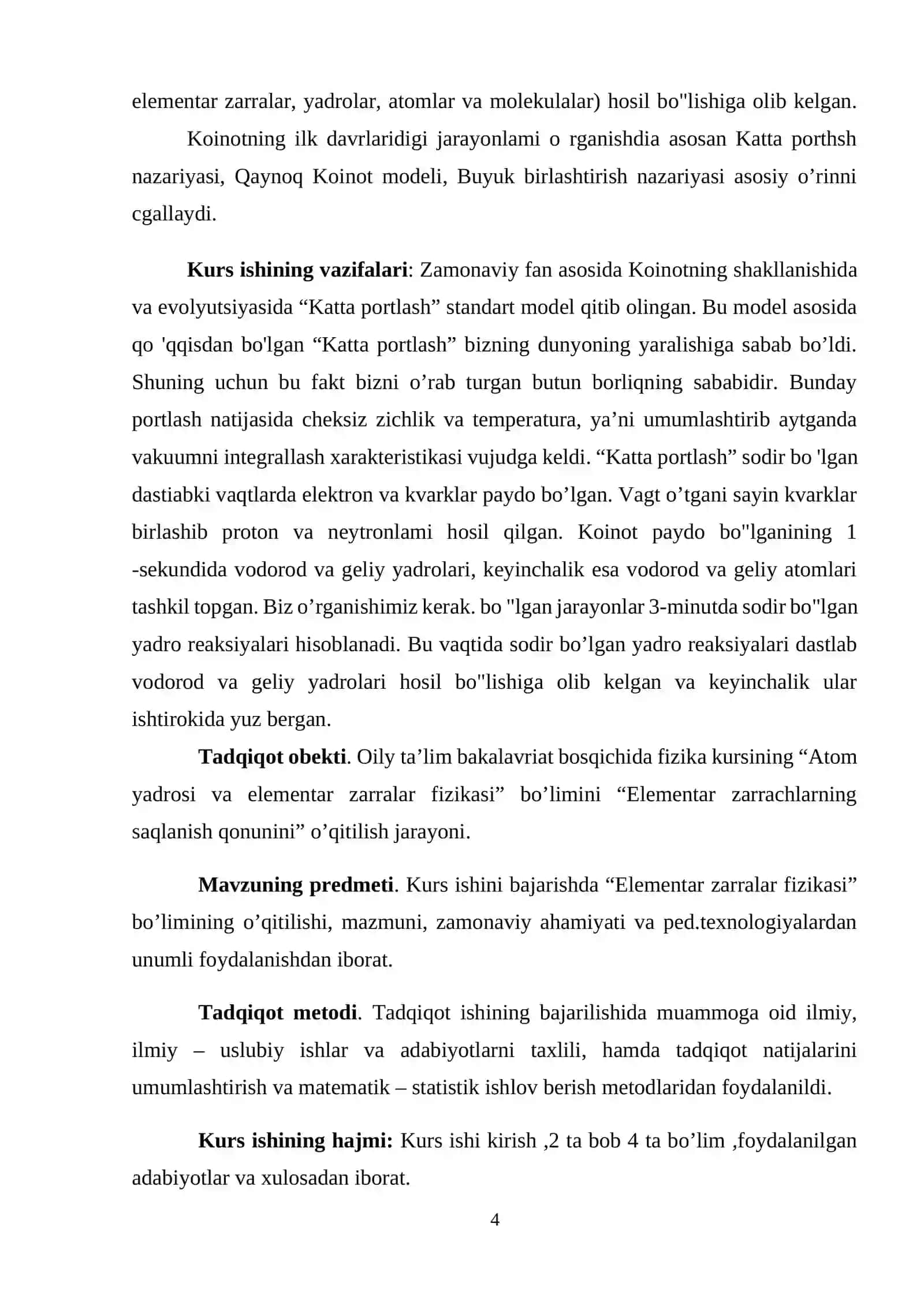 Zarra energiyasining atomlarni ionizatsiyalash va uyg‘otishga sarf bo‘lishi zaryadlangan zarralarning muhit bilan o‘zaro ta’siri 4