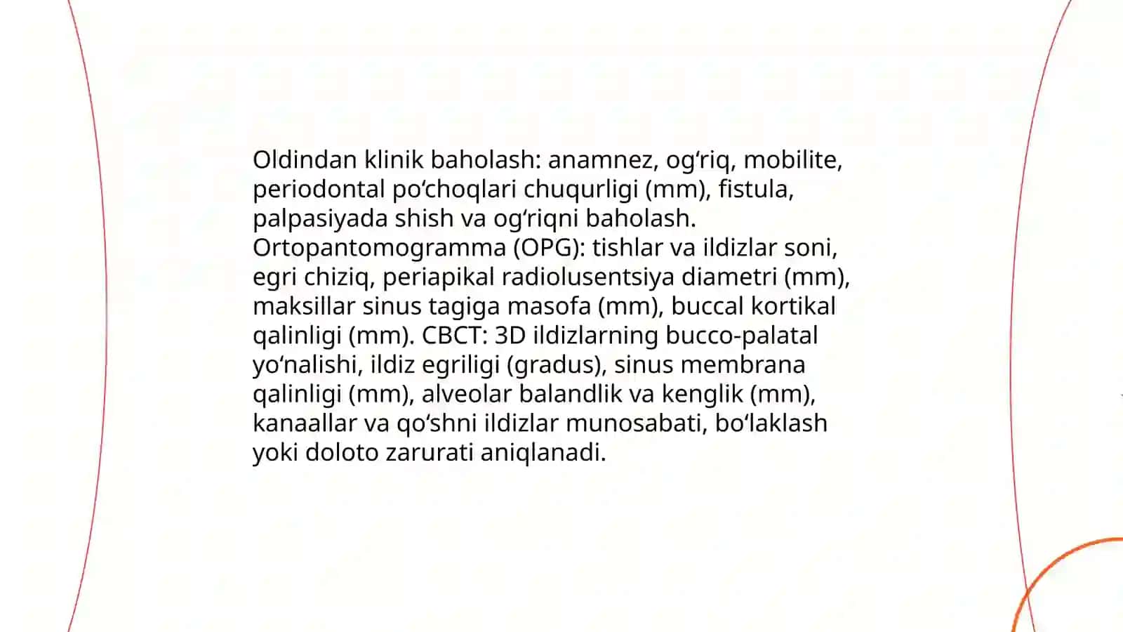 Yuqori jag‘ tishlari va ildizlarini bor mashina va doloto yordamida olish texnikasi 4