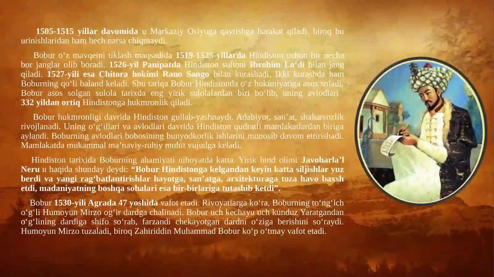 ZAHIRIDDIN MUHAMMAD BOBUR 4