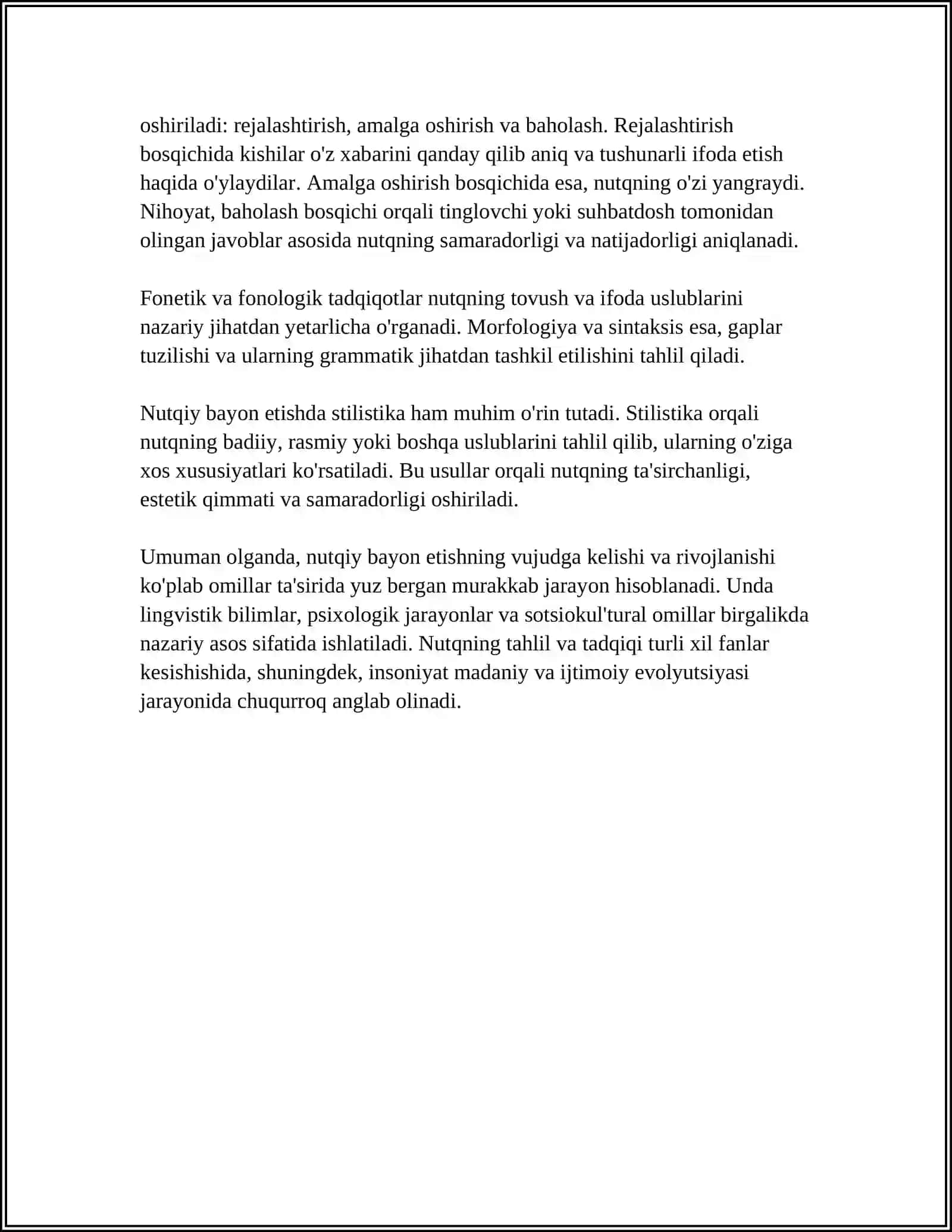 NUTQIY BAYON ETISHNING VUJUDGA KELISHI VA MUAMMOLARI 4
