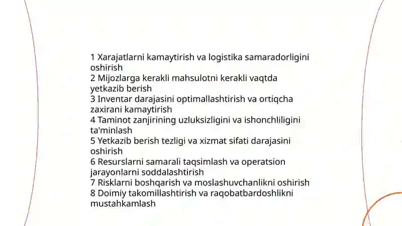 Logistikaning asosiy tamoyillari va tushunchalari 4