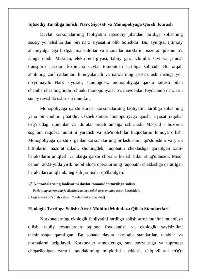 Korxonalar faoliyatini davlat tomonidan tartibga solish 4