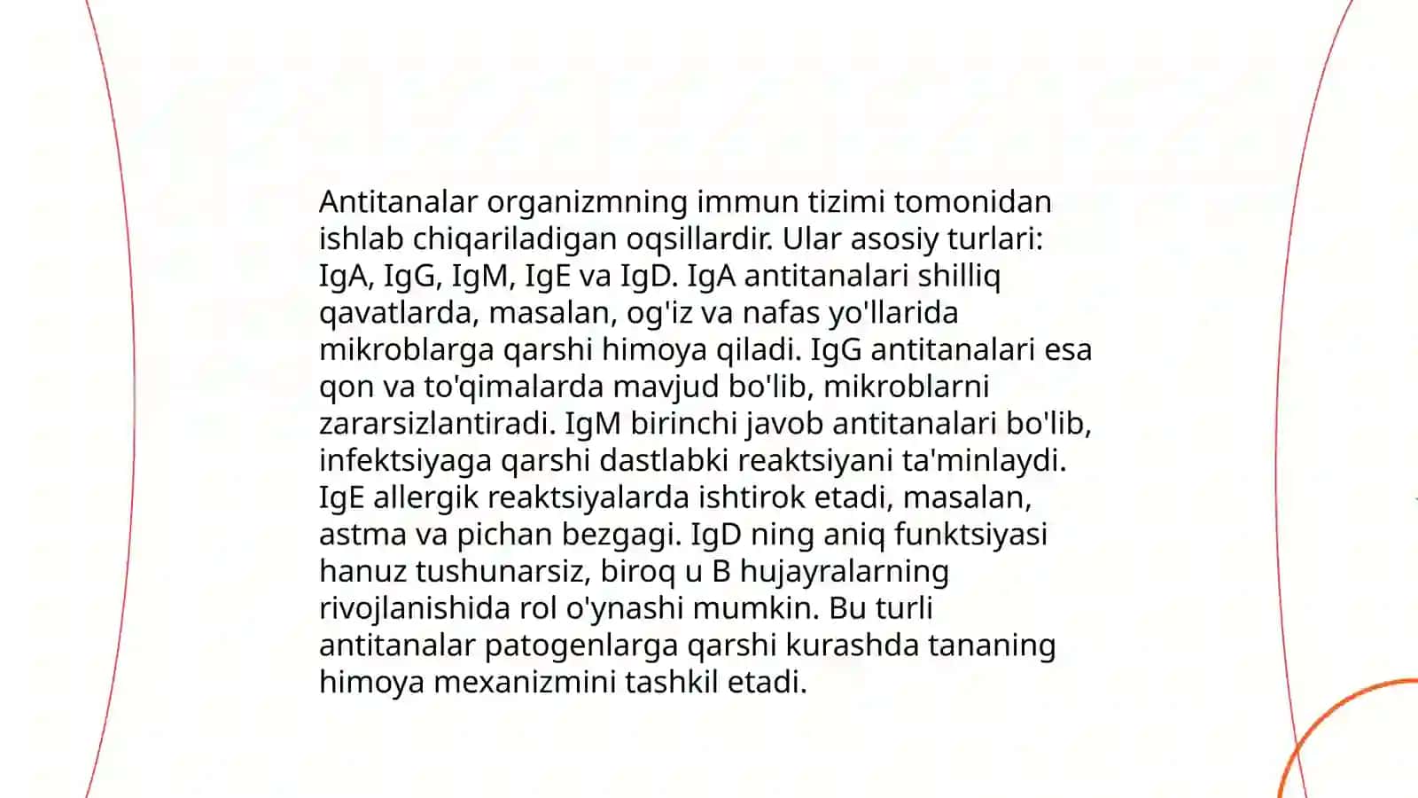 Immunoglobulin oqsillari. Antitanachalarning tuzilishi. Dori moddalari oqsillar funktsiyasiga ta'sir etuvchi ligandlar sifatida 4