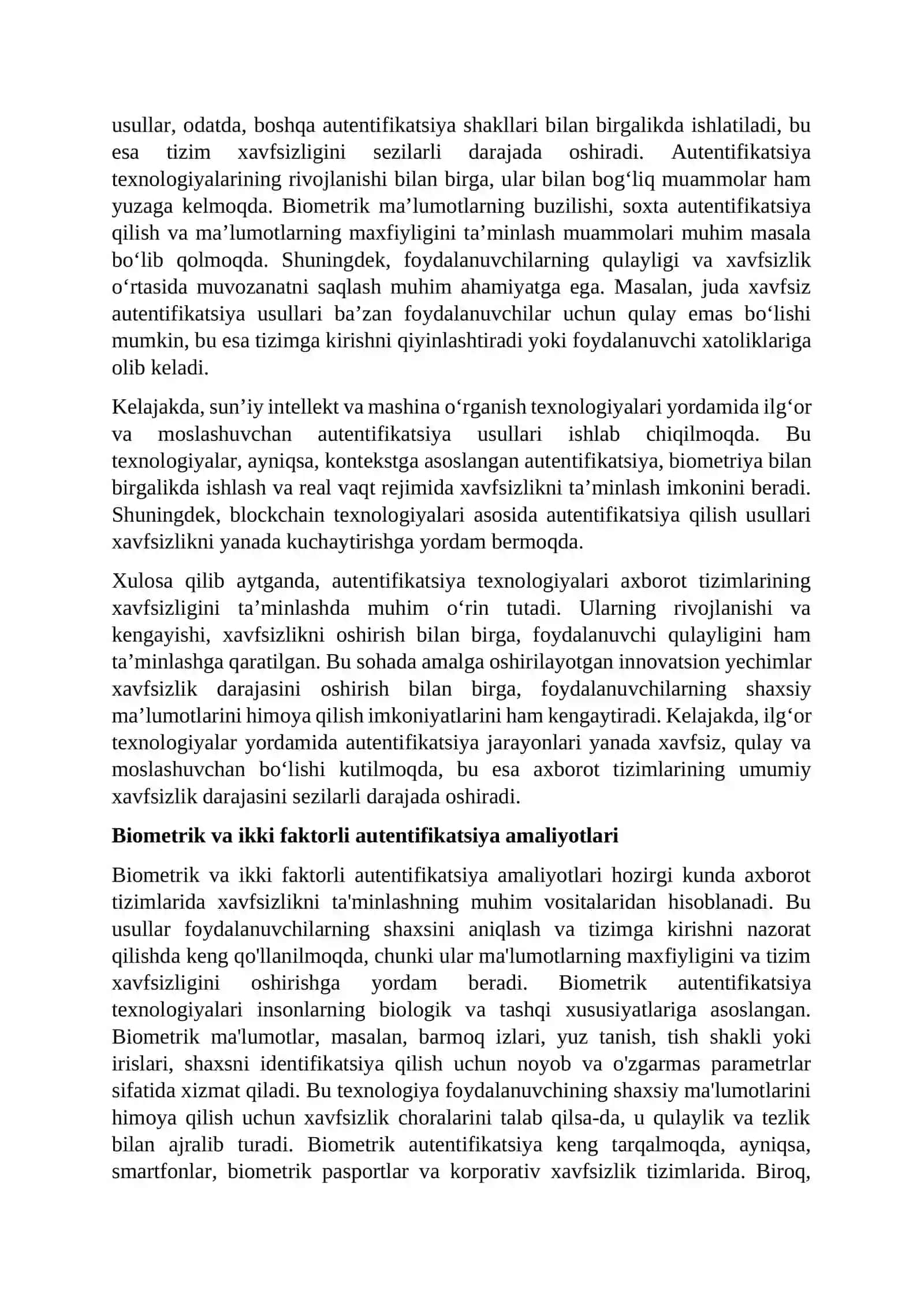 KOMPYUTER TIZIMI XAVFSIZLIGI FANIDAN MUSATQIL ISHI (REFERAT) 4