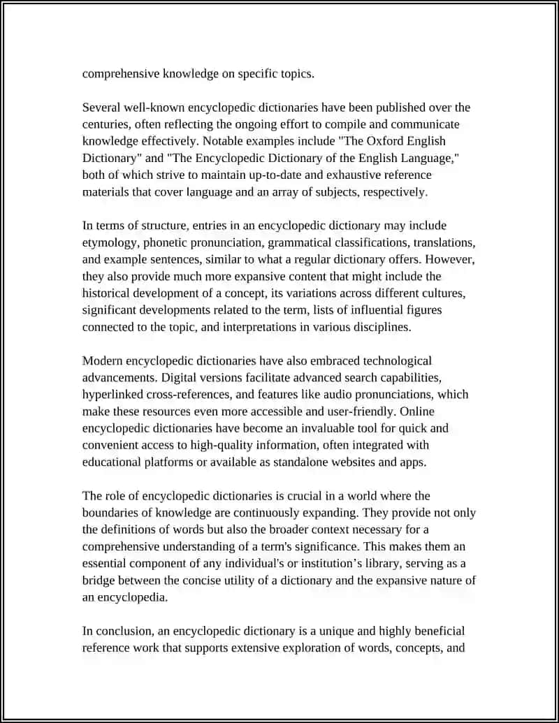 Encyclopedic Dictionaries 4