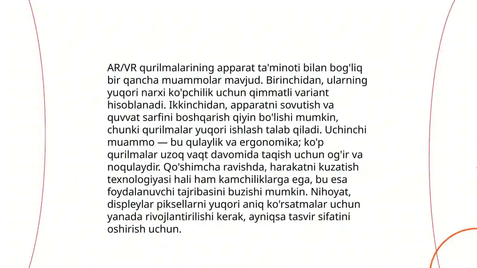 AR/VR texnologiyalarni rivojlantirish muammolari va jahon bozori xususiyatlari 4