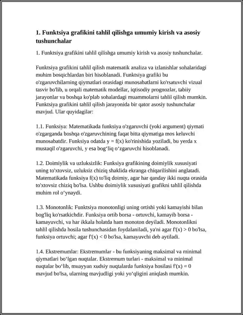 FUNKSIYA GRAFIGINI TAHLIL QILISH USULLARI 4