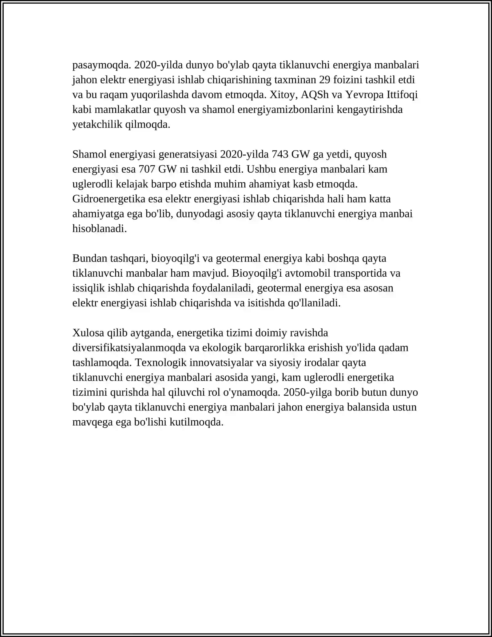 JAMIYAT HAYOTIDA VA RIVOJLANTIRISHDA ENIRGITIKANING OʻRN NIMDAN IBORAT 4