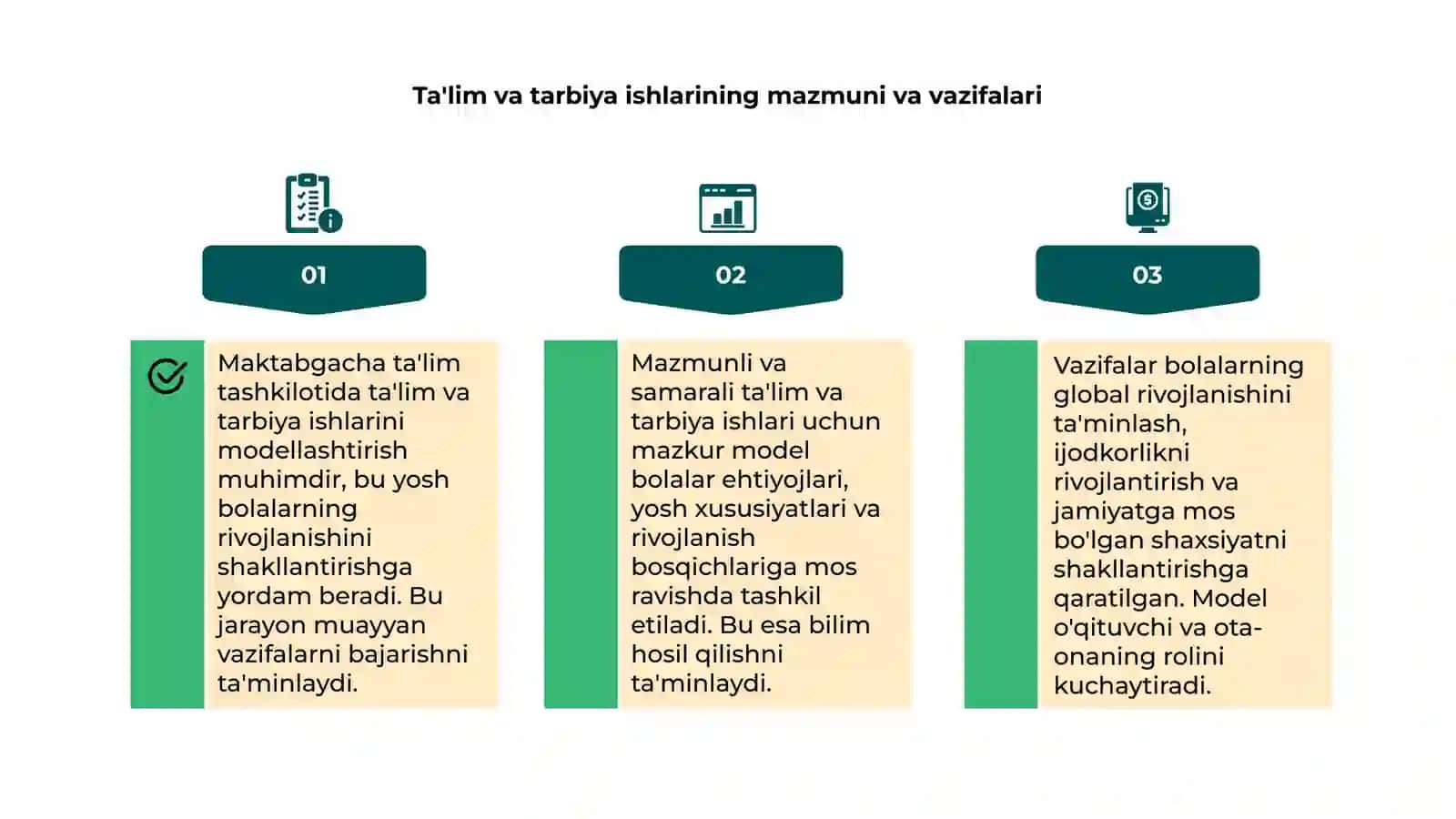 Maktabgacha ta'lim tashkilotida ta'lim tarbiya ishlarini modellashtirish 15 varoqli 4