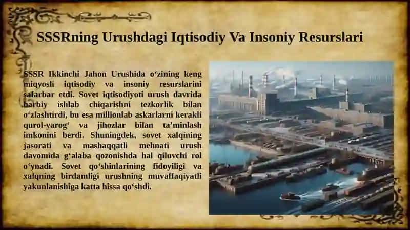 SSSRning Ikkinchi Jahon Urushidagi roli 4