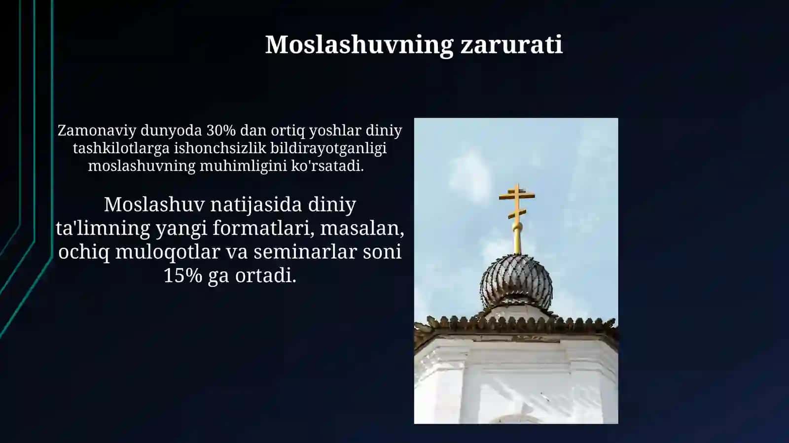 Diniy tashkilotlarning zamonaviy dunyovoy me'yorlargamoslashuviningahamiyati 4