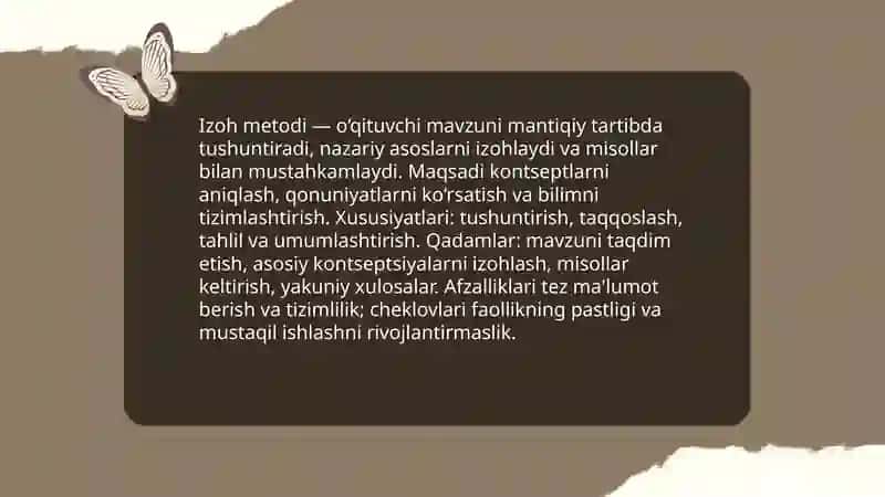 Ta'lim jarayonining metodlari 4