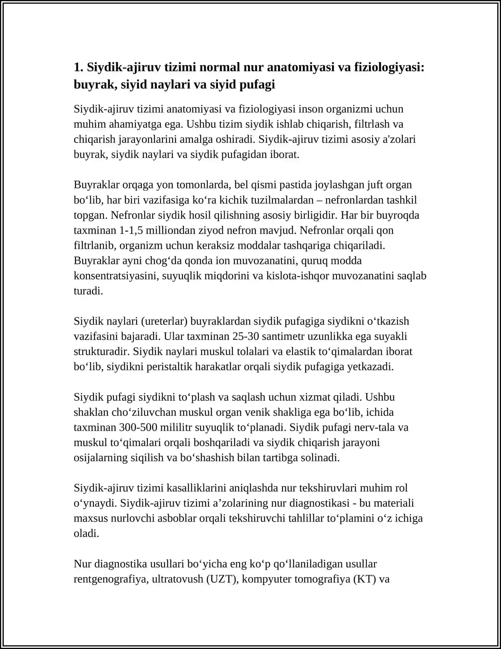 SIYDIK AYIRUV TIZIMI A'ZOLARI TIBBIY VIZUALIZASIYASI 4