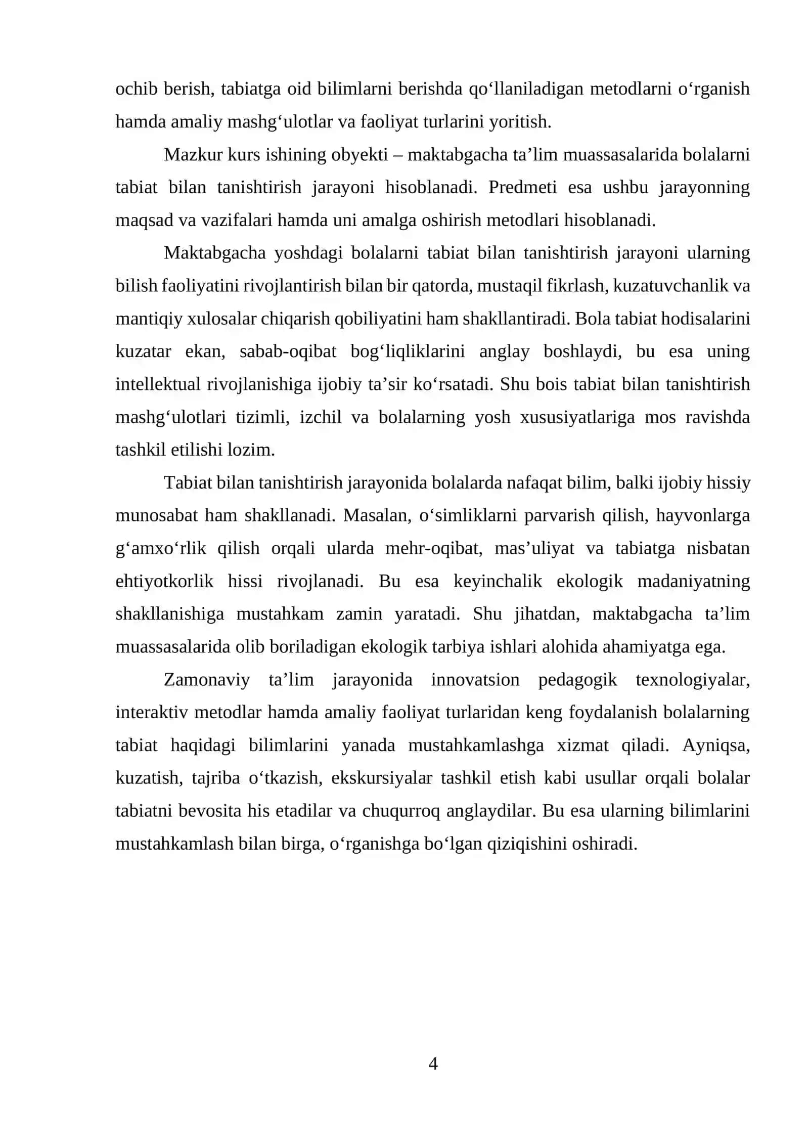 Bolalarni tabiat bilan tanishtirishning nazariy asoslari 4