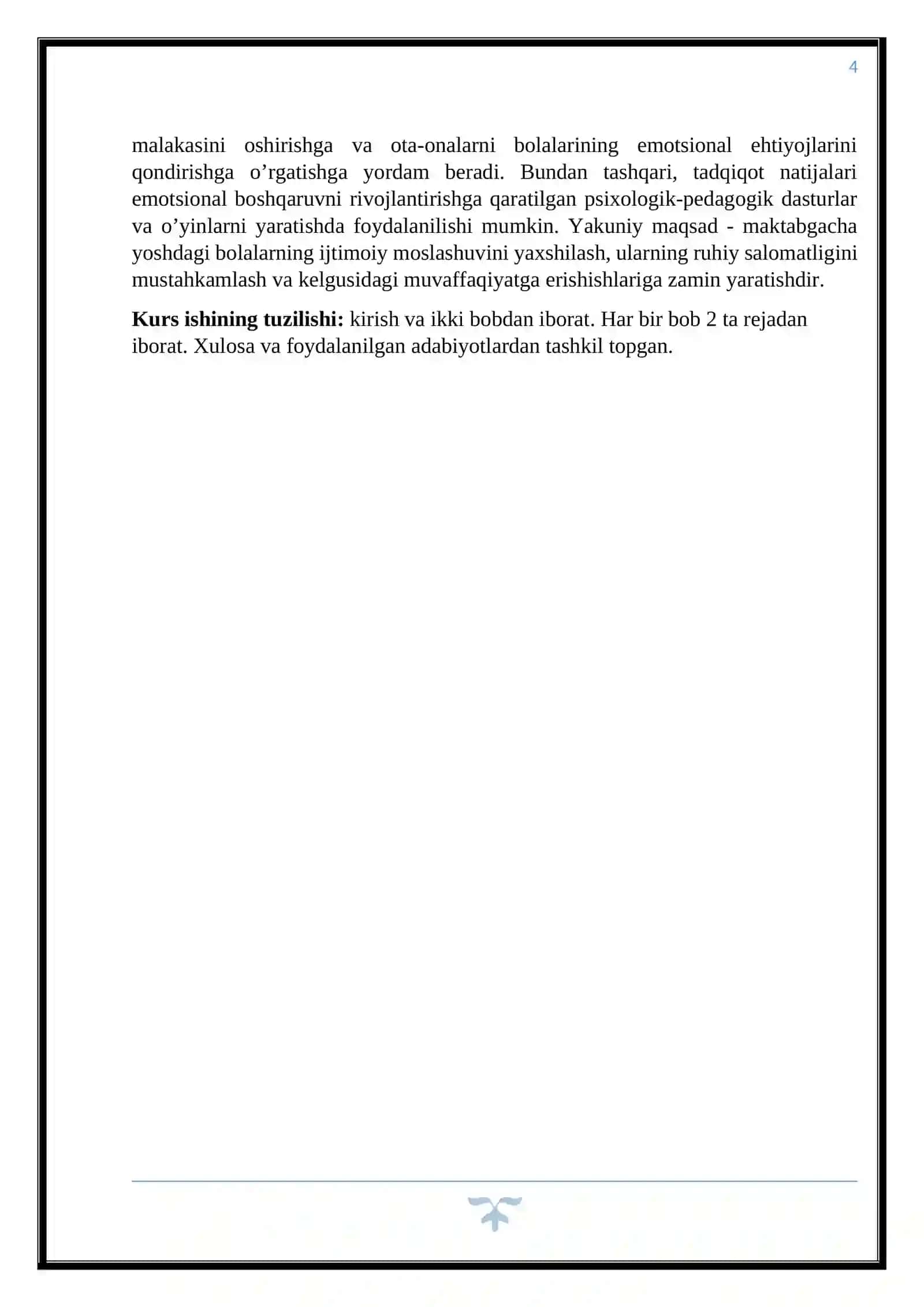 MAKTABGACHA YOSHDAGI BOLALARDA EMOTSIONAL BOSHQARUV KO'NIKMALARINI SHAKLLANTIRISHNING PSIXOLOGIK XUSUSIYATLARI 4