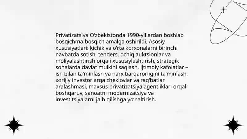 Bozor iqtisodiyotiga oʻtish va uning Oʻzbekistondagi xususiyatlari 4