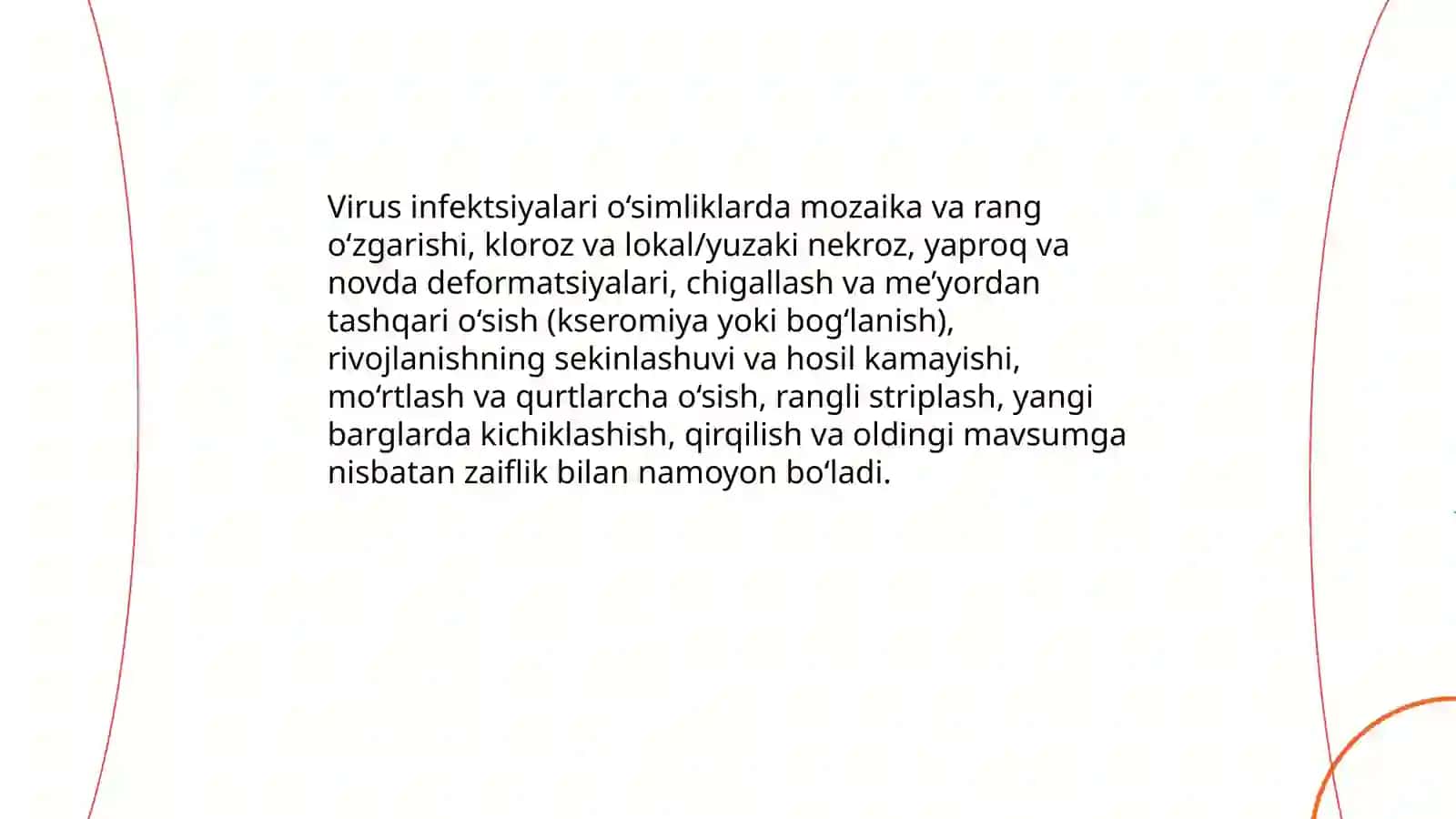 Fitopatogen viruslar va ularning xalq xo‘jaligidagi ahamiyati 4
