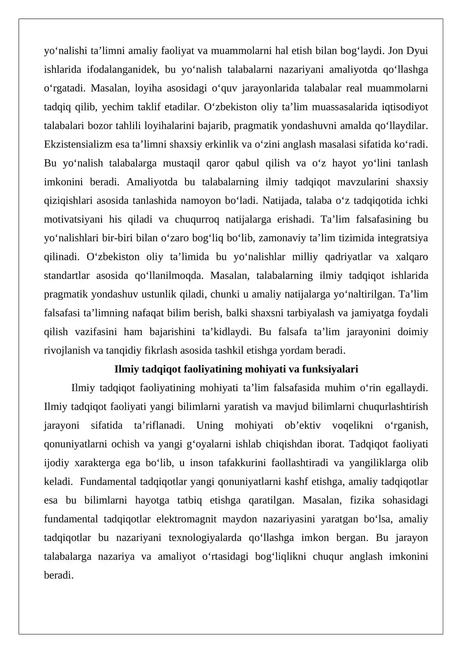 Talabalarning oʻquv-ilmiy tadqiqot ishlarini bajarish 4