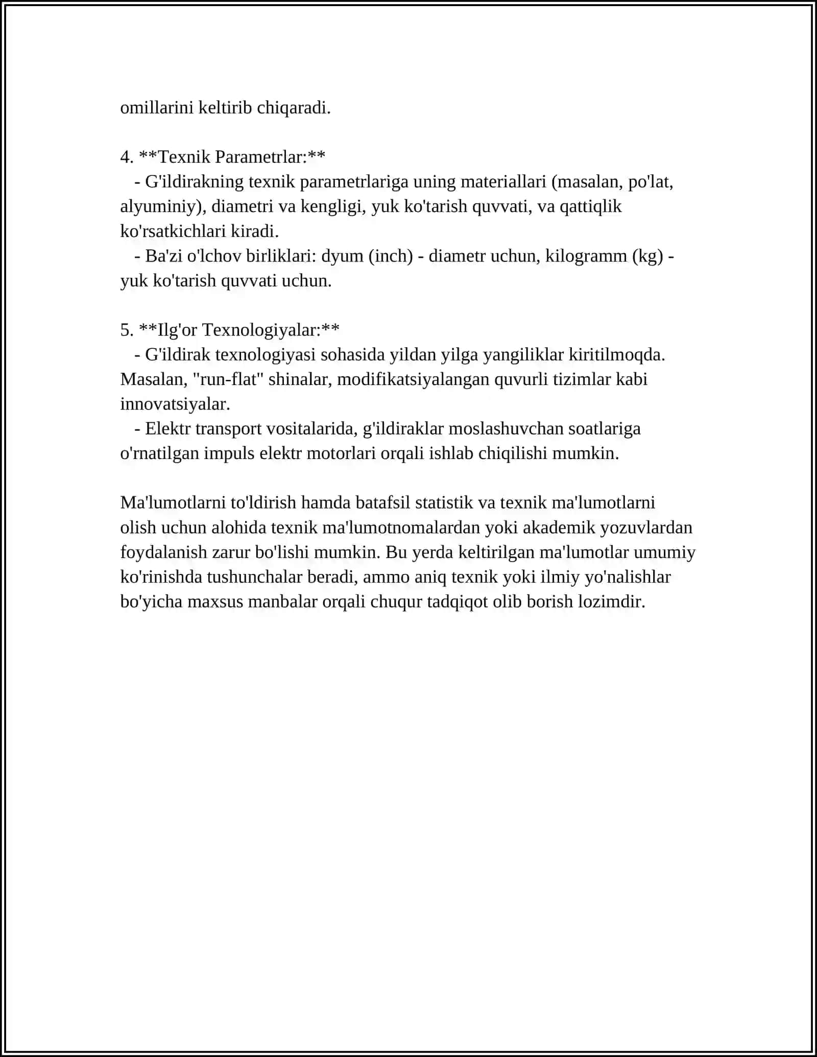 TRANSMISSIYANING AVTOMOBIL DINAMIKASIGA TA'SIRI 4