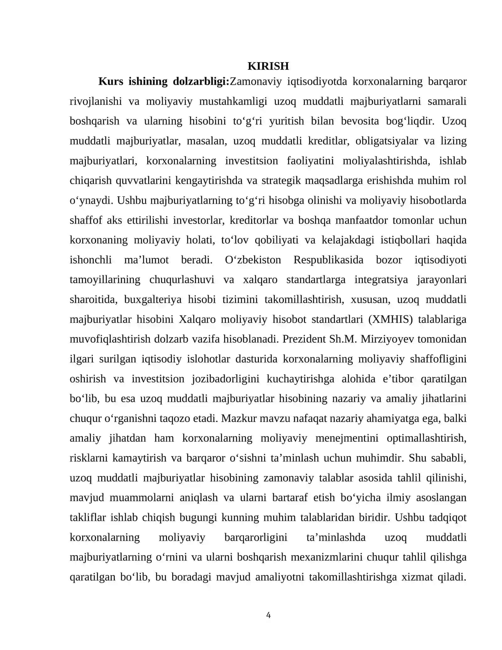 UZOQ MUDDATLI MAJBURIYATLAR HISOBI 4