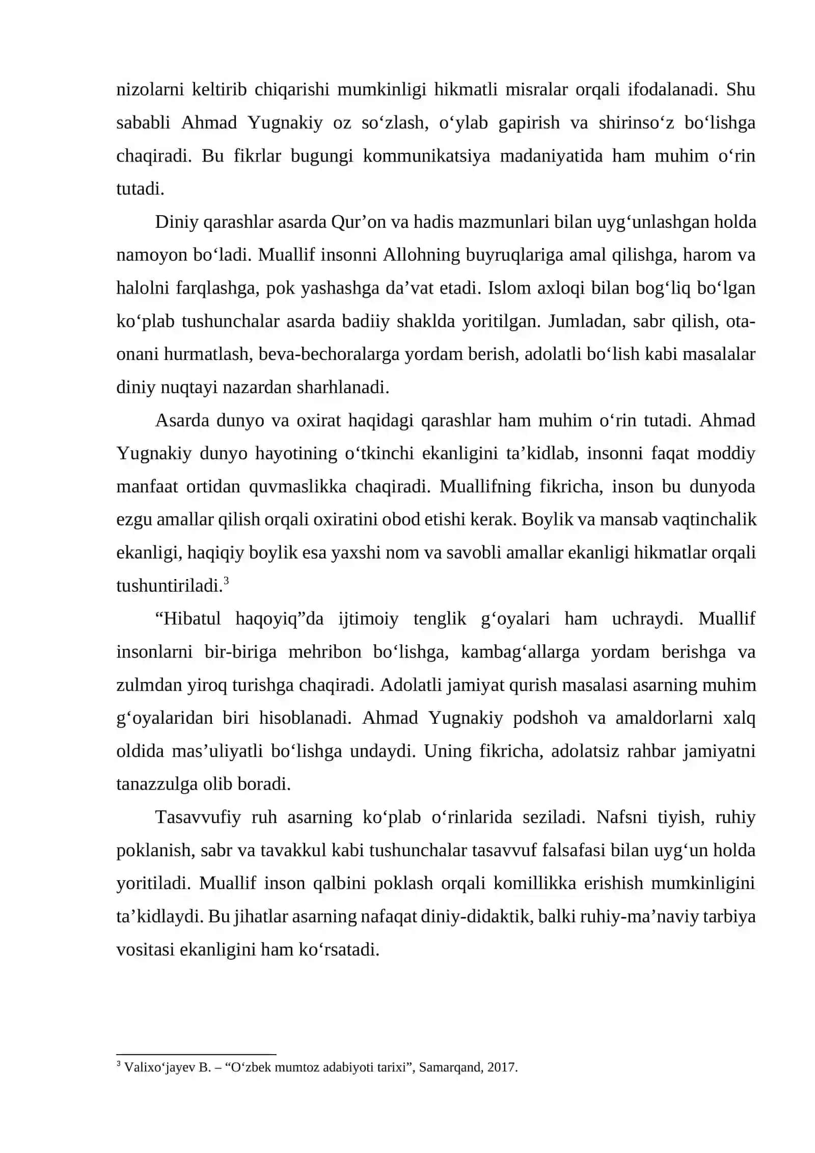AHMAD YUGNAKIYNING HIBATUL HAQOYIQ ASARIDAGI DINIY FALSAFIY QARASHLAR UYGʻUNLIGI 4