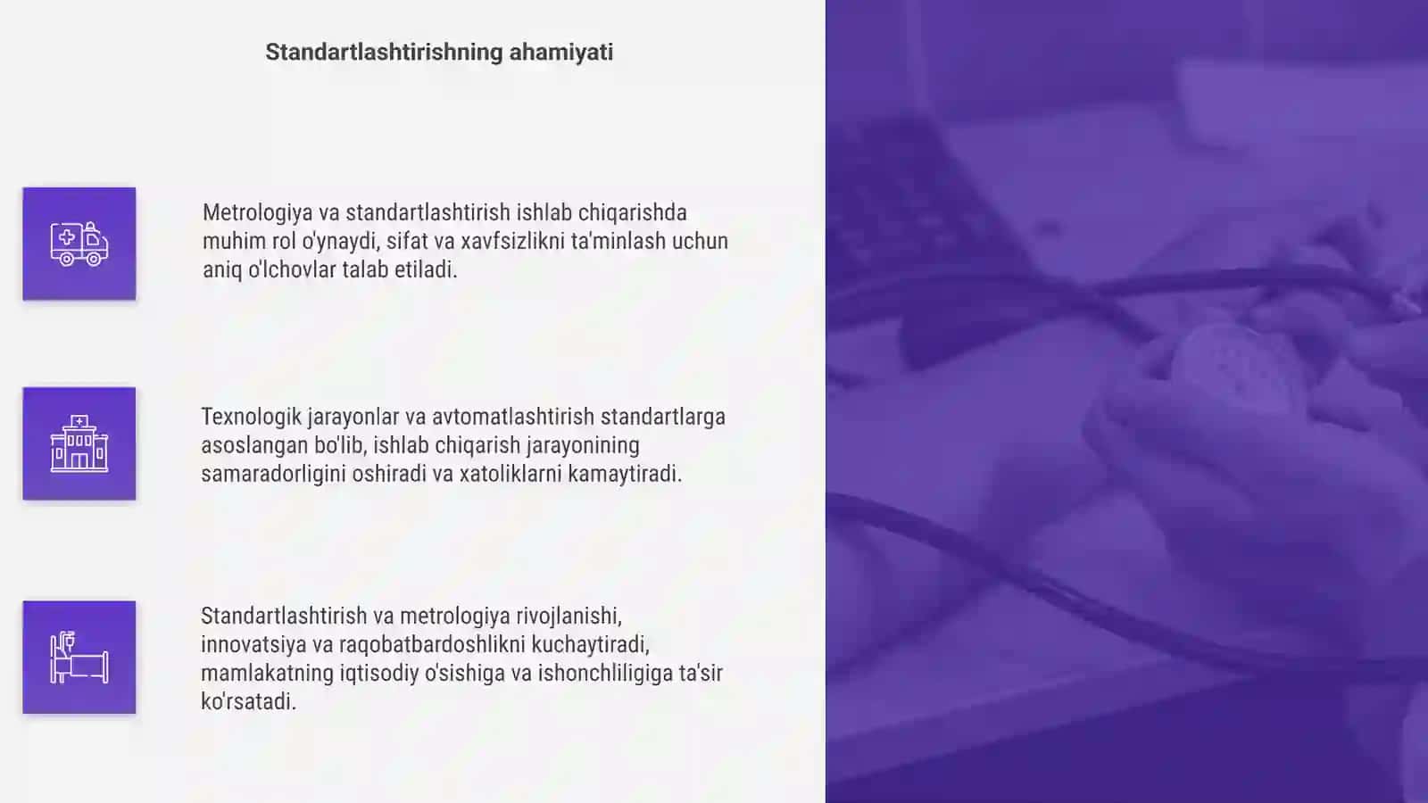 Metrologiya va standartlashtirish: texnolgik jarayonlar VA ishlab chiqarishni avtomatlashtirishdagi o'rni 4
