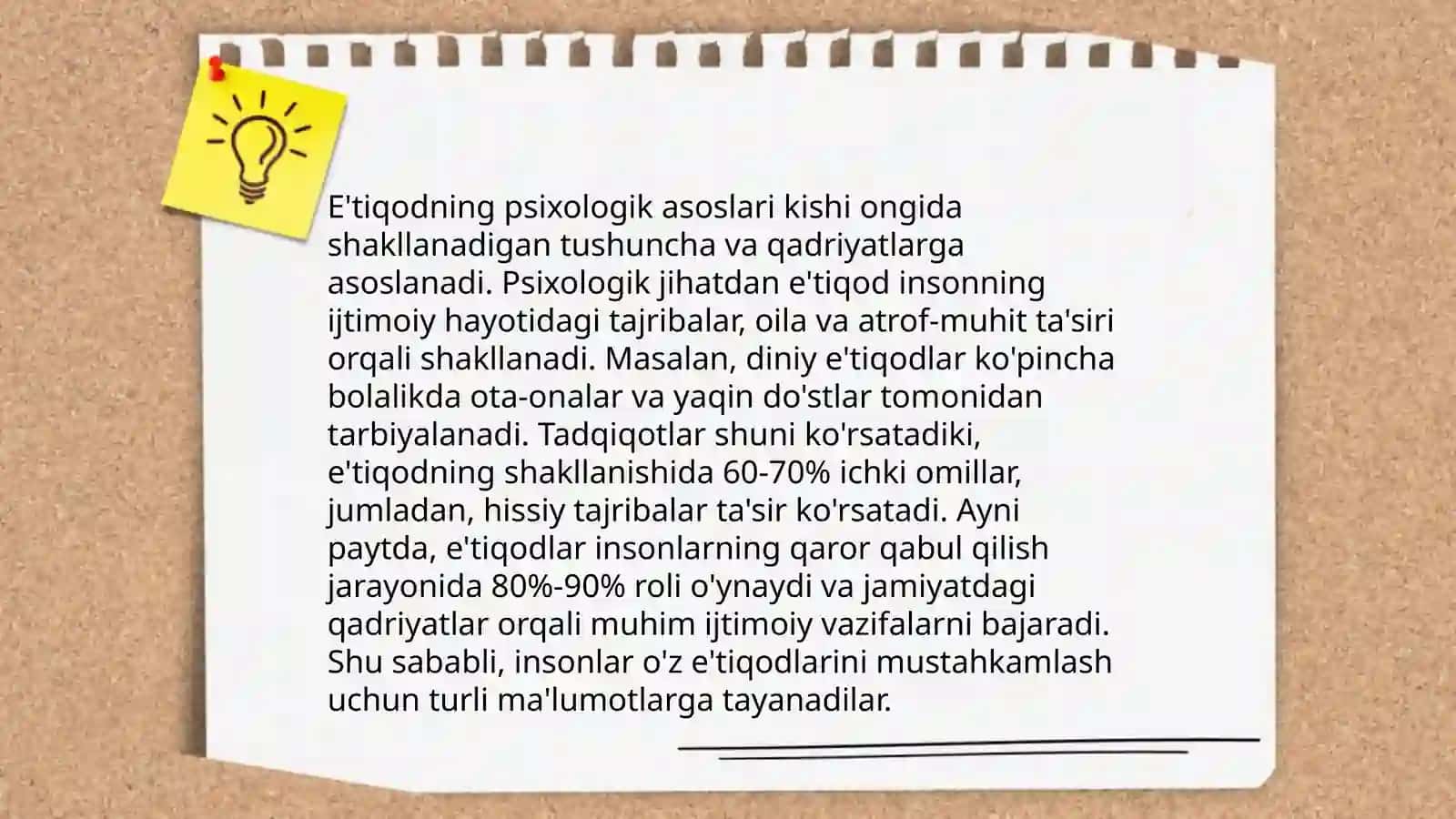 Dalillash va ishonch e'tiqoding shakllanish jarayoni 4