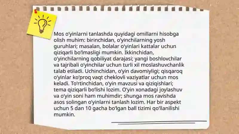 Harakatli oʻyinlar turlari 4