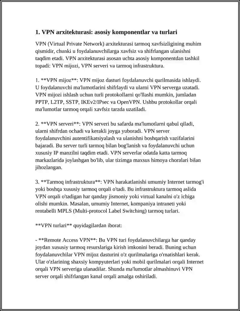 VPN ARXITEKTURASI VA PYTHON’DA ODDIY TUNEL YARATISH (SOCKET TUNNELING) 4