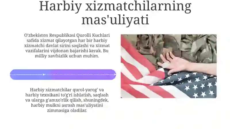 Harbiy xizmatchilarning huquqlari va majburiyatlari 4