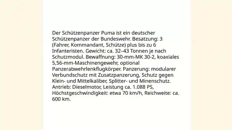 Bundeswehr quruqlik qo'shinlarining harbiy texnikalari 4
